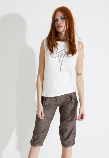 LOVE TANK TEE - Vit