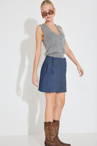 TRIBORT SKIRT - Indigo