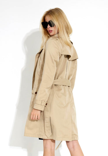 TRENCHCOAT MED BÄLTE - Beige