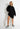 ZIP SWEAT DRESS KLÄNNING - Black