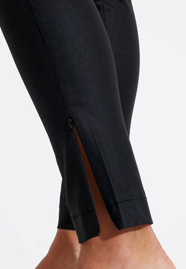 COATED PANT BYXOR - Svart