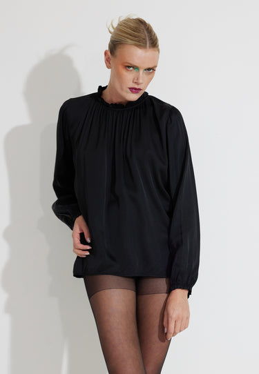 VALETTA BLOUSE BLUS - Black