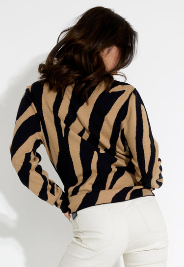 JACQUARD TURTLENECK - Zebra