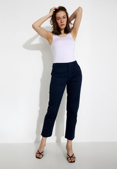ABOTT REGULAR FIT BYXOR - Navy