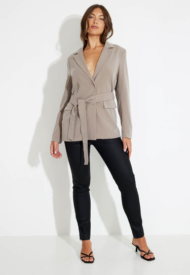 JACKET KAVAJ - Taupe melange