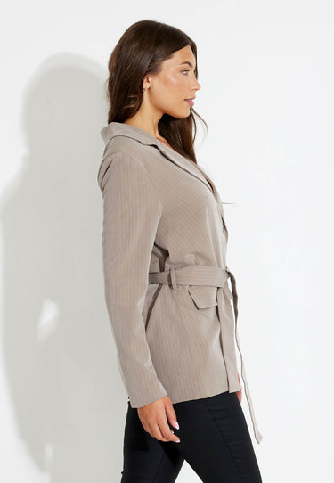 JACKET KAVAJ - Taupe melange