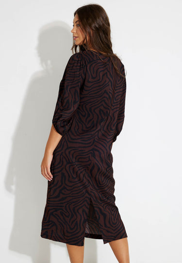 DRESS DRESS - Coffee Bean w. Black
