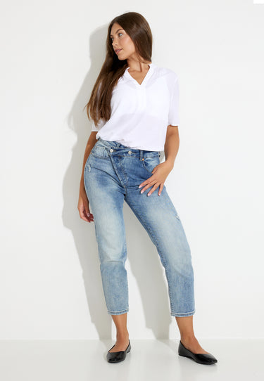 JEANS ASSYMETRIC - Blue