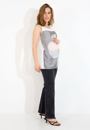 MAMMA-TOPP - Off White mönster