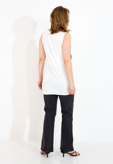 MAMMA-TOPP - Off White mönster
