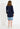 MAMMA-TOPP FACEPRINT 3/4 SLEEVES - Navy