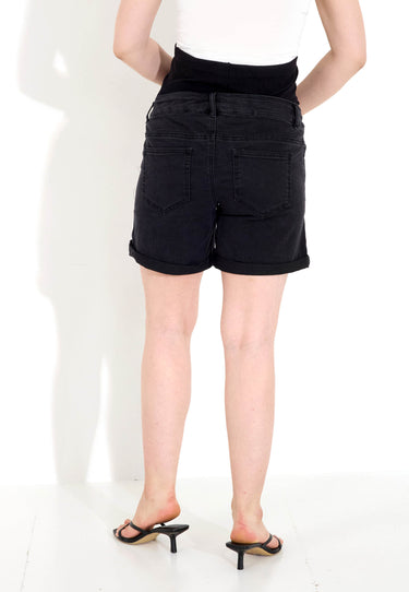 MAMMA-SHORTS - Black Denim