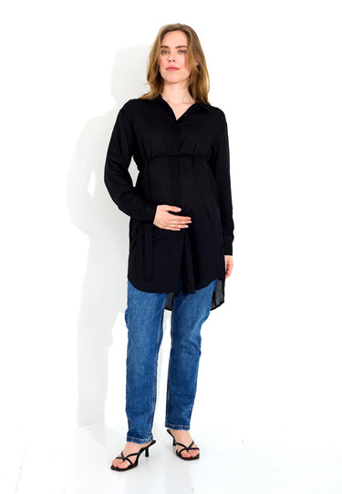 MAMMA-TOPP MAXISHIRT - Svart