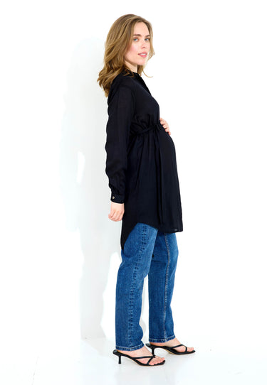 MAMMA-TOPP MAXISHIRT - Svart