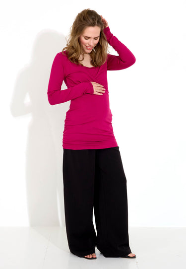 GRAVIDKLÄNNING 6874 - Dark Pink