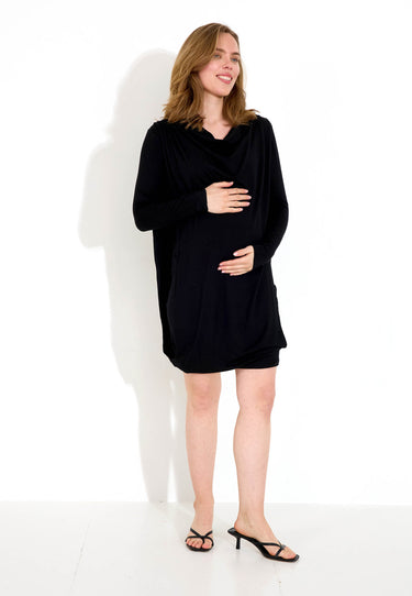 MAMMA-TOPP WOVEN - Svart