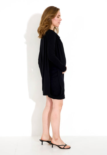 MAMMA-TOPP WOVEN - Svart