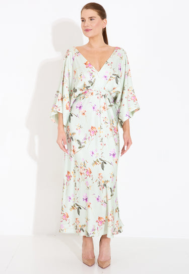 JUNO DRESS - Soft Floral Pistachio