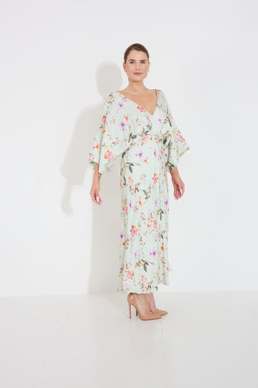JUNO DRESS - Soft Floral Pistachio