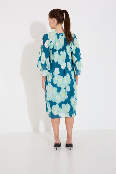HENDRA DRESS - Green Poetic Flower