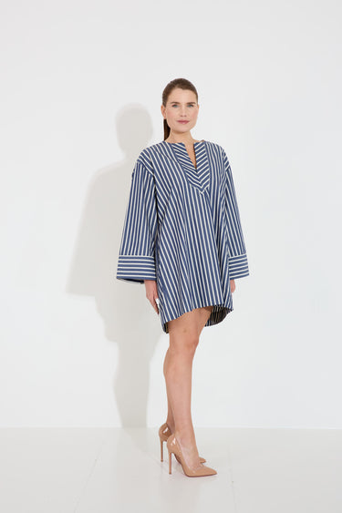 ABI DRESS - Blue Cph Stripe