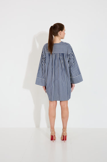 ABI DRESS - Blue Cph Stripe