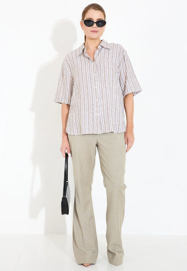 ELLIE SS SHIRT - Alabasta Stripe