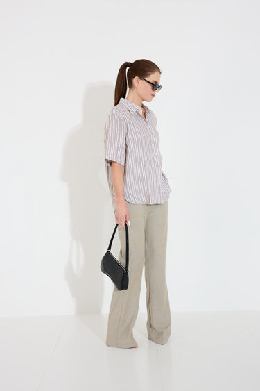 ELLIE SS SHIRT - Alabasta Stripe