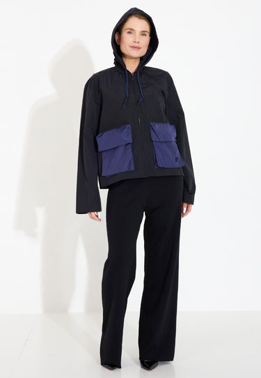 BOLA JACKET - Black Blue Nylon