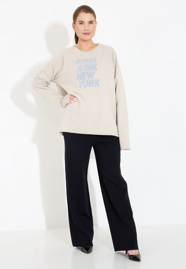 THE SOFTEST TOP - Ecru Silver Lining