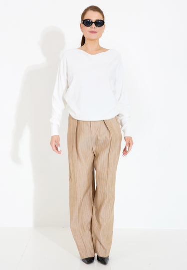 NUDAYA PULLOVER - Cloud Dancer