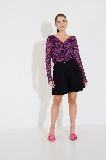 JOVENE GINIA HIGHWAIST SHORTS - Black