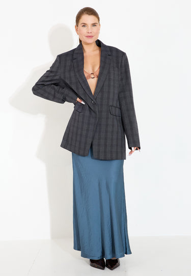 CALILE LOOSE BLAZER - Dark Grey