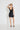 SAWYER DRESS - Black Faux Leather Supple