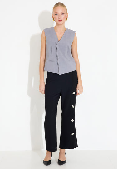 HETTIE VEST - Medium Grey