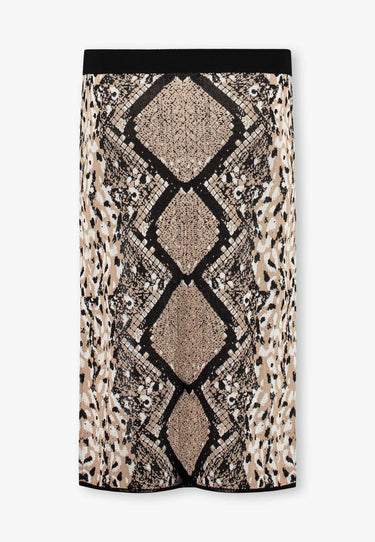 ARTEMIS SKIRT - Beige animal