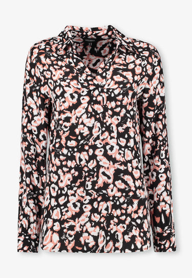 RAPHAELA BLUSE - Schwarzer Druck