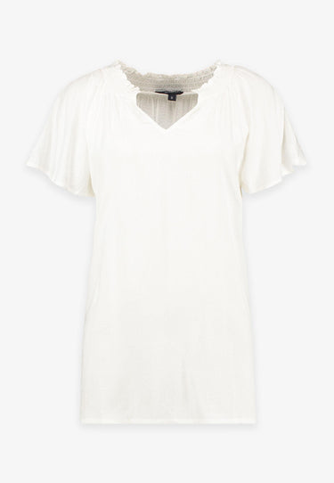 SABINA BLUS - Chalk white