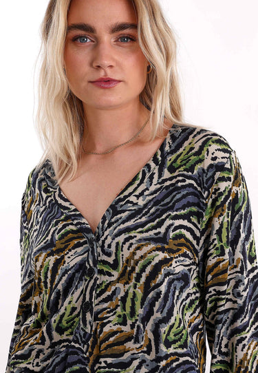 NANNA TOP - Green animal