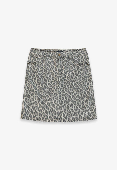 LEO SKIRT - Beige print