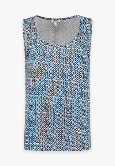 IRENE TANK TOP - Tank top - Blue print