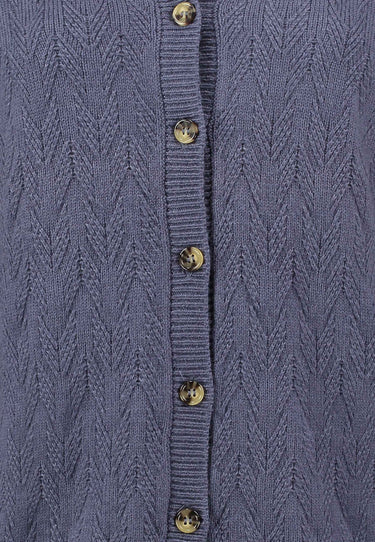 PAULA CARDIGAN - Dk steel