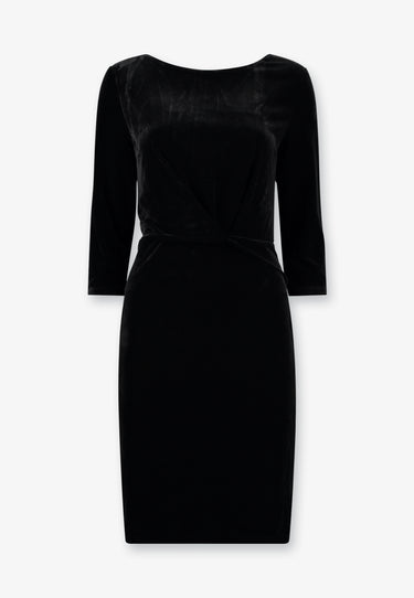 SAMMETSKLÄNNING - Svart