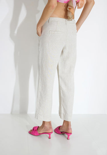 EMILY SHORT LINEN PANTS - Thunder