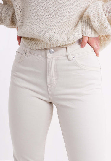 JENNYFER TWILL TROUSERS - Sand