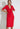 DRAPIERTES KLEID - Rot