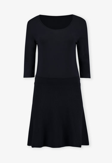 STRETCH VISCOSE DRESS - Svart