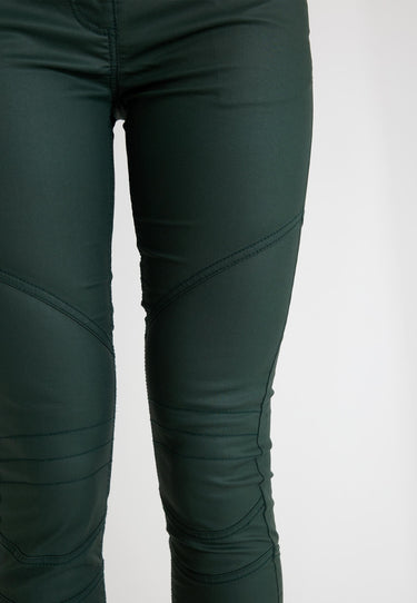 PANTALONE JEANS SPALMATO - Grön
