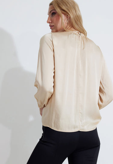 VALETTA BLOUSE BLUS - Gold beige