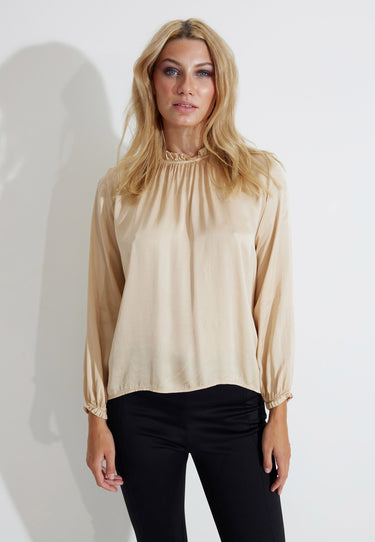 VALETTA BLOUSE BLUS - Gold beige